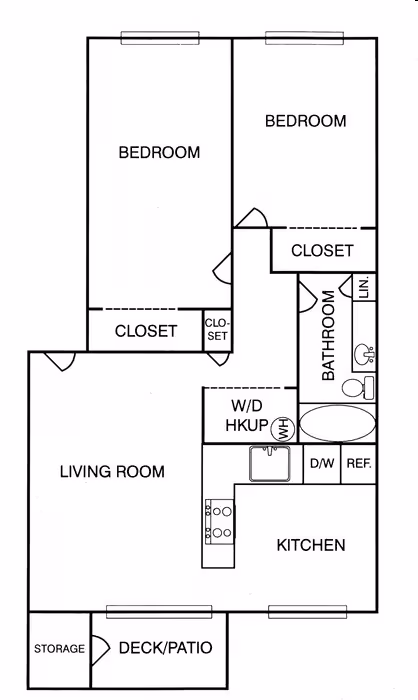 2 Bedroom 00 floor plan